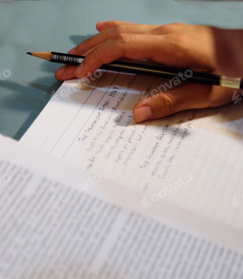 Preview: Student doing homework
