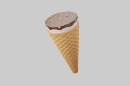 Preview: Chocolate topped ice cream cone