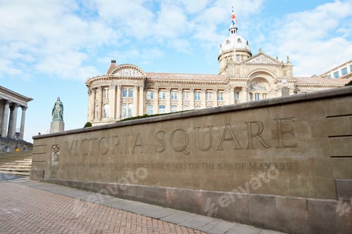 Preview: Birmingham, UK - 6 November 2016: Exterior Of Birmingham City Council Building In Victoria Square