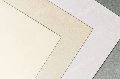 Preview: Paper samples for business and arts close up