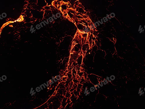 Preview: Night view of the Fagradalsfjall volcano in Iceland