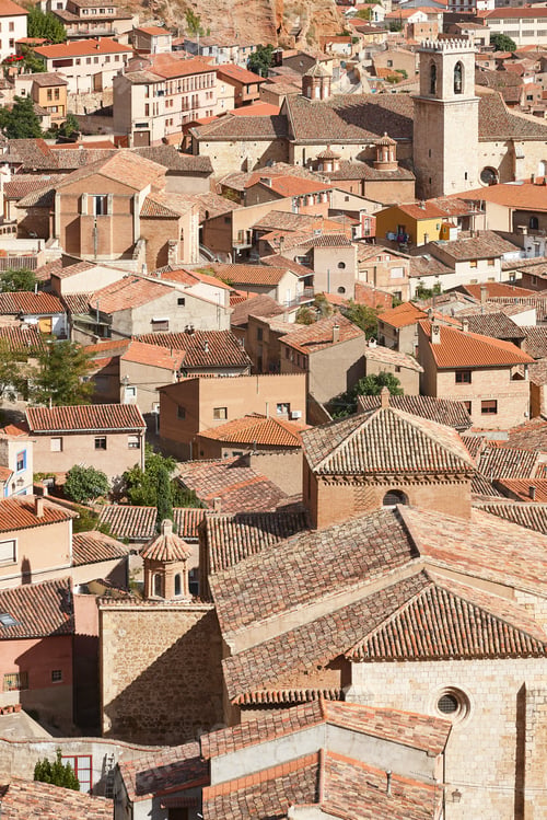 Preview: Fortified picturesque medieval historic town of Daroca, Zaragoza. Aragon, Spain