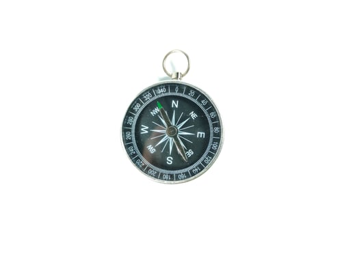 Preview: Compass isolated on white background with copy space.