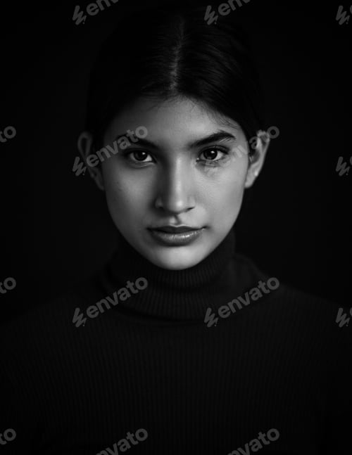 Preview: Portrait of young hot woman posing