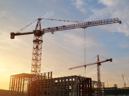 Preview: Crane silhouette building