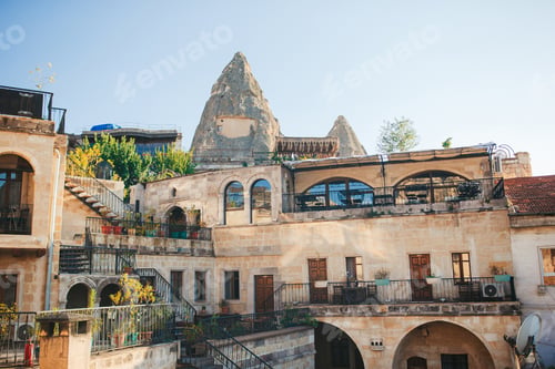 Preview: Cappadocia underground city inside the rocks, the old city of stone pillars