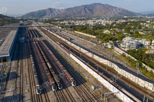 Preview: Kam sheung road, Hong Kong 16 February 2019: kam sheung road station in hong Kong