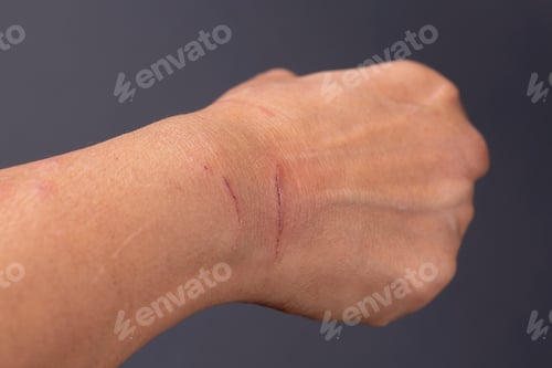 Preview: Cropped Image Of Person Hand With Cat Paw