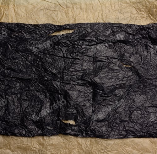 Preview: Crumpled black and brown paper, abstract texture background