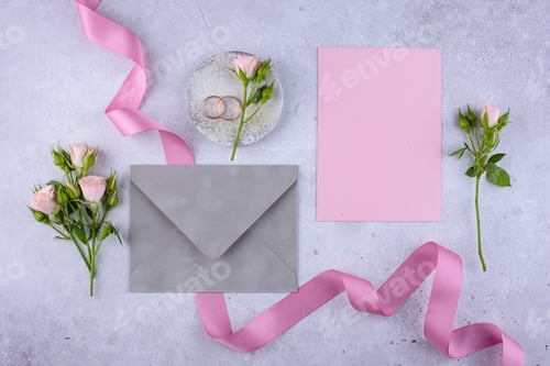 Preview: Wedding invitation card. Save the date concept