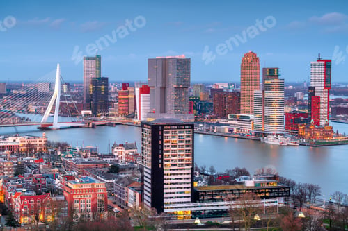 Preview: Rotterdam, Netherlands Skyline