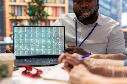 Preview: Senior clients discussing variety of pension plans with a financial advisor