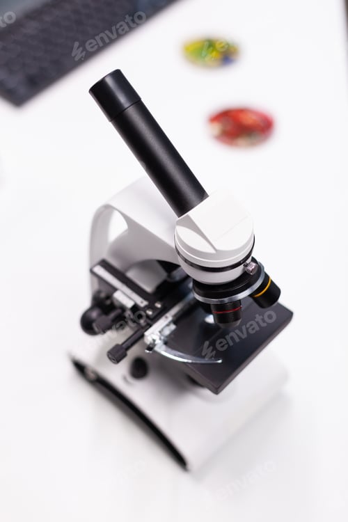 Preview: Biochemistry medical microscope ready for biological dna sample clinical investigation