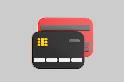Preview: Black and red credit card