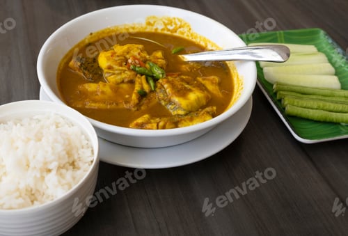Preview: Seabass Spicy Curry, Southern Thai Food