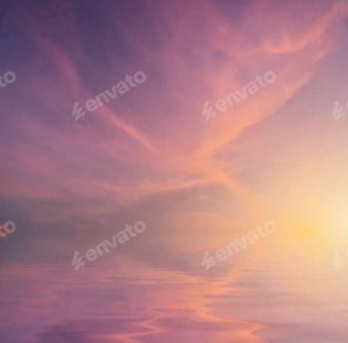 Preview: Dreamy Sky Reflection Over Calm Water