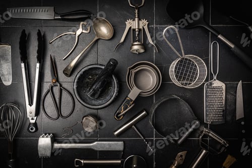 Preview: kitchen utensils or cooking tools