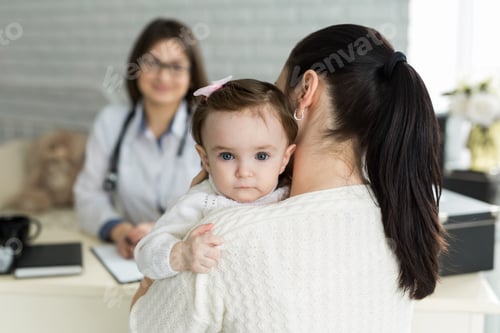 Preview: Infant Examined by Doctor with Mother Present