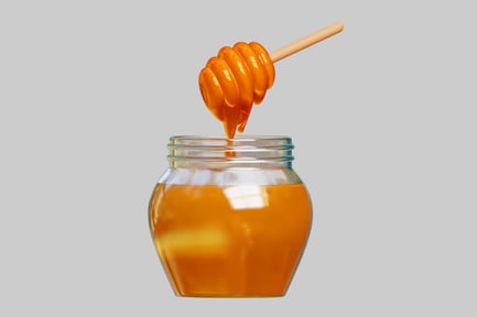 Preview: Honey Dipper In A Jar Of Golden Honey