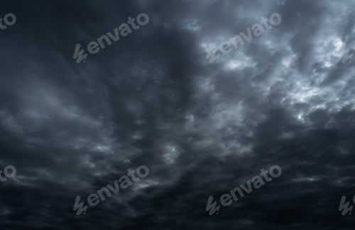 Preview: Cloud storm sky dark halloween background rain lightning thunder stoumy typhoon Nature light scene r