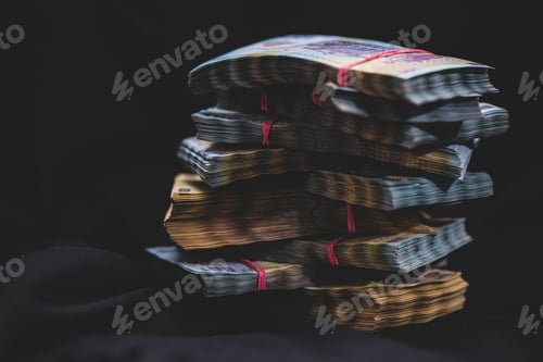 Preview: Closeup shot of a pile of Lei banknotes