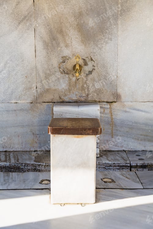 Preview: Washing area before entering in Mosque. Ablution room.