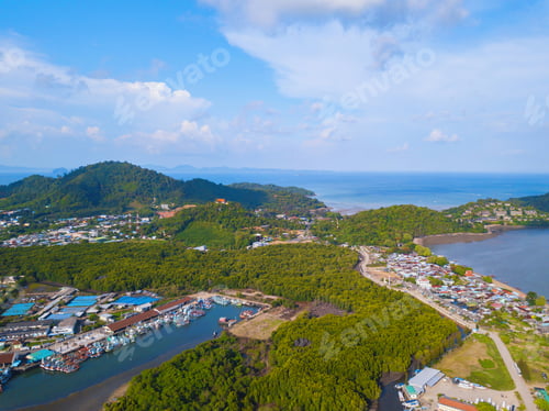 Preview: Sea, beach for travel background, Thailand. Nature landscape.