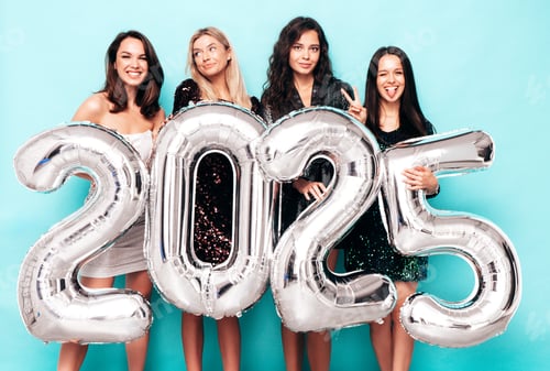 Preview: Four women celebrating New Year