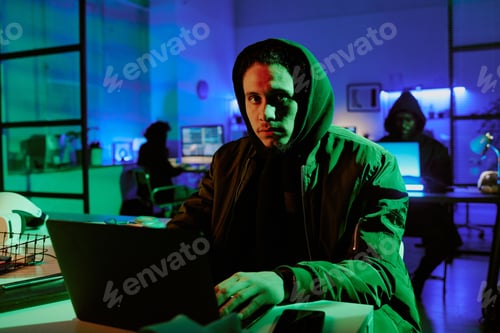 Preview: Portrait of Male Hacker