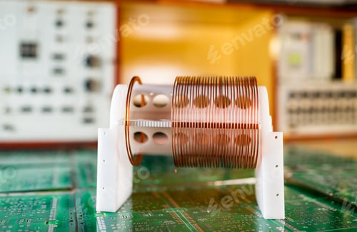 Preview: Close-up large and small coils