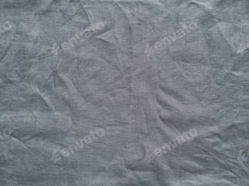 Preview: Gray linen crumpled tablecloth texture