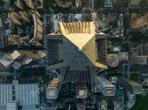 Preview: Aerial view of landscape in shenzhen city, China