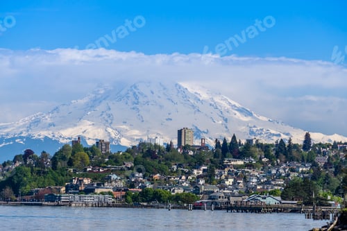 Preview: Mount Rainers Seems To Be Right On Top Of A Neighborhood In Tacoma, Washington.