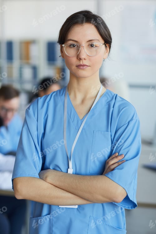 Preview: Portrait of Nurse Posing in Clinic