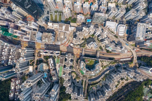 Preview: Tai Koo, Hong Kong 19 March 2019: Drone fly over Hong Kong city