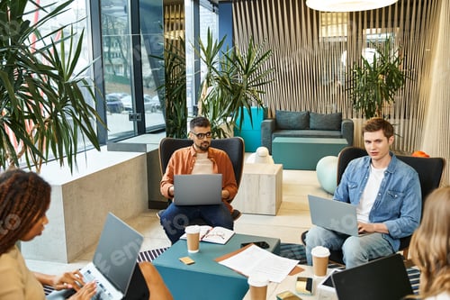 Preview: Innovative startup team brainstorming ideas together