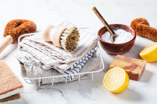 Preview: Eco home cleaning. Zero waste concept.