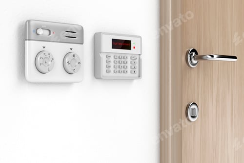 Preview: Room temperature and alarm control panels