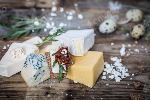 Preview: Different types of cheese composition