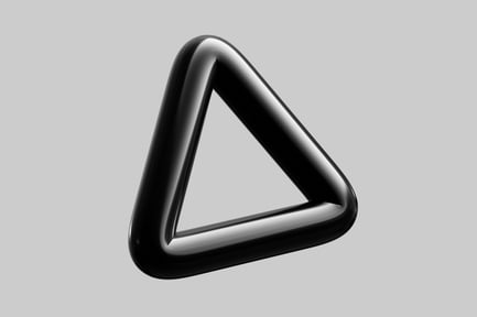 Preview: Glossy black triangle frame