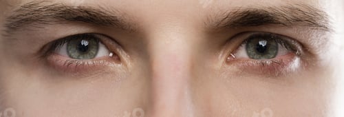 Preview: Closeup of beautiful male eyes and eyebrows