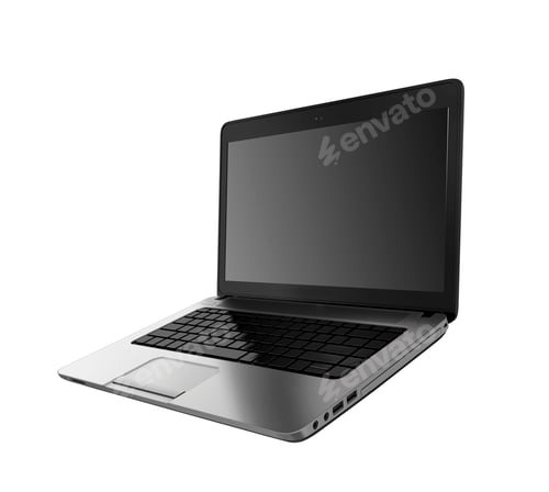 Preview: Laptop isolated on white background