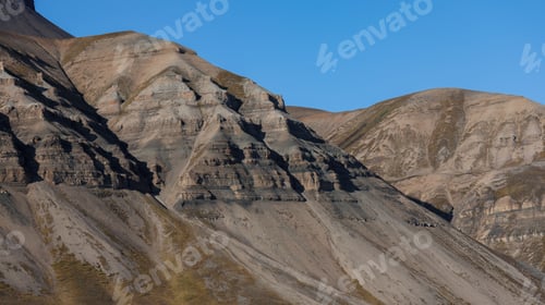 Preview: Stunning landscapes showcasing the rugged terrain of nature in Svalbard during clear weather