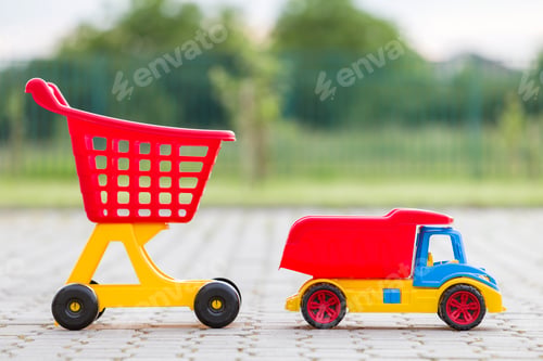 Preview: Bright plastic colorful toys for children outdoors