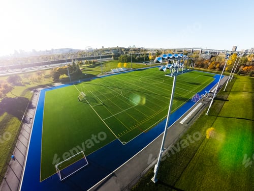 Preview: Aerial View of Outdoor Football Field
