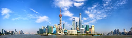 Preview: Shanghai skyline panorama
