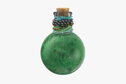Preview: Voodoo Bottle with Bead Adornments