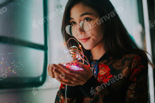 Preview: Beautiful asian japanese girl street portraits