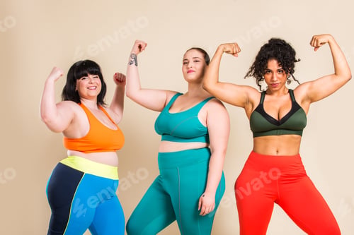 Preview: Plus size women posing for body acceptance