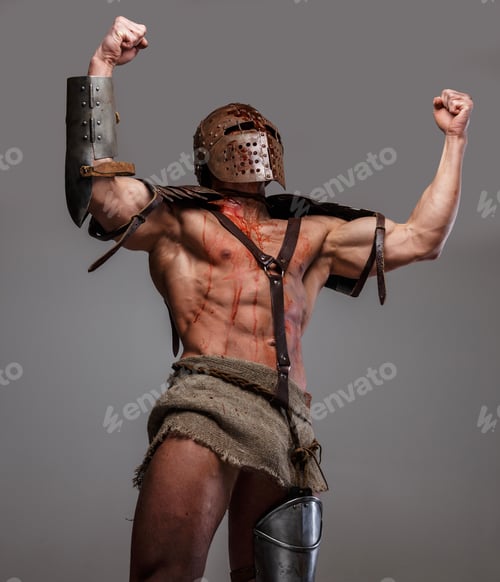 Preview: Agressive bloody gladiator.